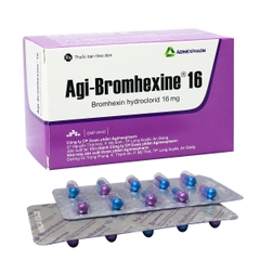 Agi-Bromhexine 16 - Hộp 3 vỉ x 10 viên nang cứng - Agimexpharm (Bromhexin hydroclorid 16mg)