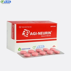 Agineurin 3B - Hộp 10 vỉ x 10 viên nén - Agimexpharm (Thiamin mononitrat 125mg; Pyridoxin hydroclorid 125mg; Cyanocobalamin 125mcg)