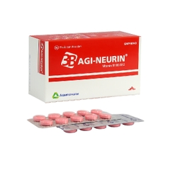 Agineurin 3B - Hộp 10 vỉ x 10 viên nén - Agimexpharm (Thiamin mononitrat 125mg; Pyridoxin hydroclorid 125mg; Cyanocobalamin 125mcg)