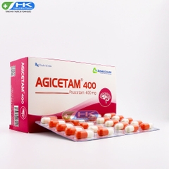 Agicetam 400 - Hộp 10 vỉ x 10 viên - Agimexpharm (Piracetam 400mg)