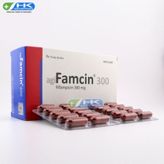 AgiFamcin 300 - Hộp 10 vỉ x 10 viên nang - Agimexpharm (Rifampicin 300 mg)