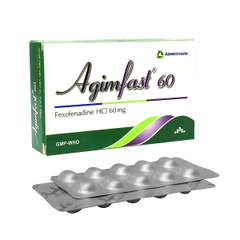 Agimfast 60 - Hộp 2 vỉ x 10 viên - Agimexpharm (Fexofenadin hydrochlorid 60mg)