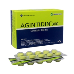 Agintidin 300 - Hộp 10 vỉ x 10 viên nén - Agimexpharm (Cimetidin 300 mg)