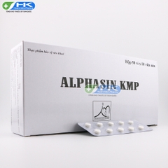 Alphasin - Hộp 50 vỉ x  10 viên - Khánh Minh Pharma (Bromelain 10 mg; Papain 2 mg)