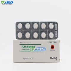 Amedred - Hộp 3 vỉ x 10 viên nén - DonaiPharm (Methylprednisolone 16mg)