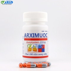 Arximuoc - Chai 100 viên nang cứng - DonaiPharm (Acetylcystein 200mg)