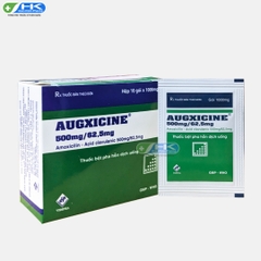 Augxicine 500mg/62.5mg - Hộp 10 gói x 1.000mg - Vidipha ( Amoxicilin 500mg; Acid Clavulanic 62.5mg)