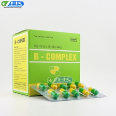 B-Complex - Hộp 10 vỉ x 10 viên nang - ThabiPhar (Vitamin B1 2mg; Vitamin B6 2mg; Vitamin B2 1mg)