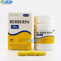 Berberine 100mg - Chai 100 viên nang cứng - Thành Nam Pharma (Berberine chloride 100mg)