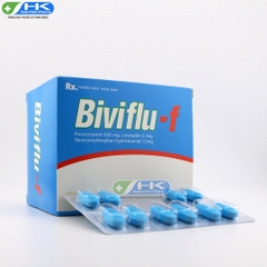 Biviflu F - Hộp 10 vỉ x 10 viên nén - BVPharma (Paracetamol 650mg; Loratadine 5mg; Dextromethorphan HBr 15mg)