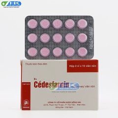 Cedesfarin - Hộp 2 vỉ x 15 viên nén - DonaiPharm (Betamethason 0,25 mg; Dexclorpheniramin maleat 2 mg)