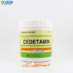 Cedetamin - Chai 500 viên nén 2 lớp ngọt - KhaPharco Pharm (Dexclorpheniramin 2mg; Betamethason 0.25mg)