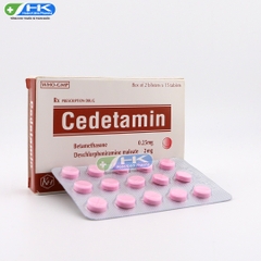 Cedetamin - Hộp 2 vỉ x 15 viên - KhaPharco Pharm (Betamethasone 0.25mg; Dexchlorpheniramine 2mg)