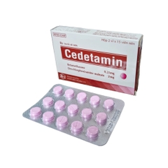 Cedetamin - Hộp 2 vỉ x 15 viên - KhaPharco Pharm (Betamethasone 0.25mg; Dexchlorpheniramine 2mg)