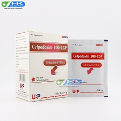 Cefpodoxim 100 CGP - Hộp 10 gói x 3g - USP (Cefpodoxime 100mg)