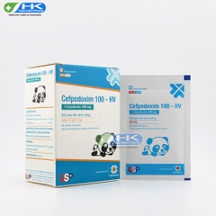 Cefpodoxim 100 - HV - Hộp 10 gói x 3g - USP  (Cefpodoxim 100mg)
