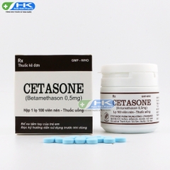 Cetasone - Chai 100 viên nén - Dược phẩm TW1(Betamethason 0,5mg)