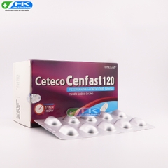 Ceteco Cenfast 120 - Hộp 5 vỉ x 10 viên - DP.TW3(Fexofenadine HCl 120mg)