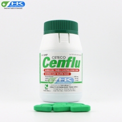 Ceteco Cenflu - Chai 100 viên nén - DP.TW3(Paracetamol 500mg; Cafein 25mg; Phenylephrin HCl 5mg)