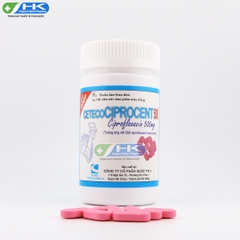 Cetecociprocent 500mg - Lọ 100 viên nén - DP.TW3 (Ciprofloxcain 500mg)