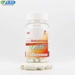 Ceteco Metronidazol - Chai 100 viên nang cứng - DP.TW3(Metronidazol 500mg)
