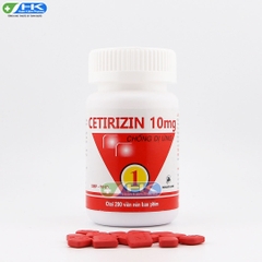Cetirizin 10mg - Chai 200 viên nén - DonaiPharm (Cetirizine 10mg)