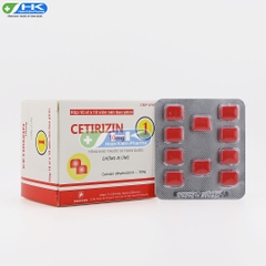 Cetirizin 10mg - Hộp 10 vỉ x 10 viên nén - DonaiPharm (Cetirizin 10mg)