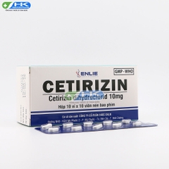 Cetirizin - Hộp 10 vỉ x 10 viên nén - ENLIE (Cetirizin 10mg)
