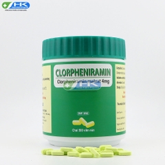 Clorpheniramin 4mg - Chai 500 viên nén - ENLIE (Clorpheniramin maleat 4mg)