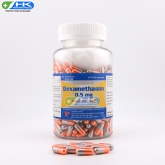 Dexamethason 0.5mg - Chai 500 viên nang - Thành Nam Pharma(Dexamethason 0,5 mg)