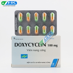 Doxycyclin - Hộp 10 vỉ x 10 viên nang cứng - DonaiPharm (Doxycycline 100mg)