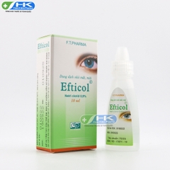 Efticol natri 0.9 nhỏ mắt - Hộp 1 lọ x 10ml - Dược Phẩm 3/2 (Natri clorid 90mg)