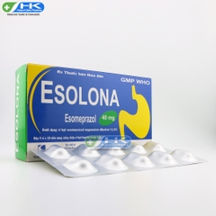 Esolona 40mg - Hộp 5 vỉ x 10 viên nang cứng - DP.TW3 (Esomeprazole 40mg)