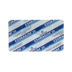 Esoragim 20 - Hộp 3 vỉ x 10 viên nén - Agimexpharm (Esomeprazol 20mg)