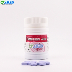Famotidin 40mg - Chai 100 viên nén - Thành Nam Pharma(Famotidin 40mg)
