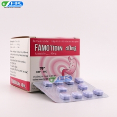 Famotidin 40mg - Hộp 10 vỉ x 10 viên nén - Thành Nam Pharma(Famotidin 40mg)