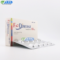 Fedimtast 60 - Hộp 3 vỉ x 10 viên - Thành Nam Pharma (Fexofenadin HCl)