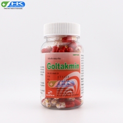 Goltakmin - Chai 100 viên nang cứng - HadiPhar (Paracetamol 325mg; Clorpheniramin 4mg)