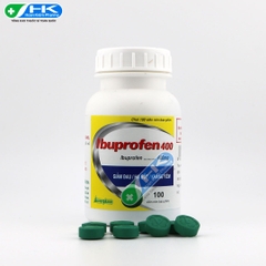 Ibuprofen 400mg - Chai 100 viên nén - Vacopharm (Ibuprofen 400mg)