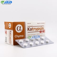 Katrypsin 4200IU - Hộp 10 vỉ x 10 viên - KhaPharco Pharm (Alpha Chymotrypsin 4.200 IU)