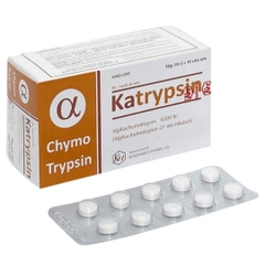 Katrypsin 4200IU - Hộp 10 vỉ x 10 viên - KhaPharco Pharm (Alpha Chymotrypsin 4.200 IU)
