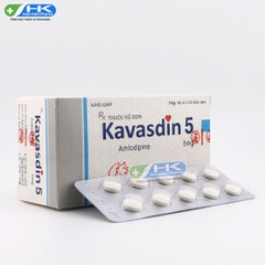 Kavasdin 5 - Hộp 10 vỉ x 10 viên - KhaPharco Pharm (Amlodipine 5mg)