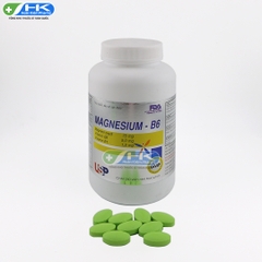 Magsenium B6 - Chai 250 viên nén - USP (Magnesi oxyd 75mg; vitamin B6 5mg; vitamin B1 1,5mg)