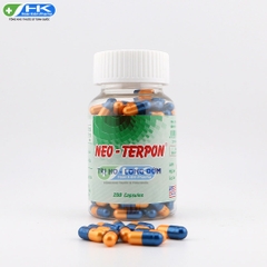 Neo-terpon - Chai 200 viên nang cứng - NIC Pharma (Terpin hydrat 100mg; Natri benzoat 50mg)