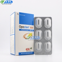 Opeclari - Hộp 5 vỉ x 6 viên nén - BVPharma(Clarithromycin 500mg)