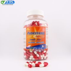 Paracetamol Usar 500mg - Chai 500 viên nang - USR PP.Pharco (Paracetamol 500mg)