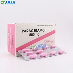 Paracetamol 500mg - Hộp 10 vỉ x 10 viên nén - Mebiphar(Paracetamol 500mg)