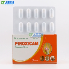 Piroxicam - Hộp 10 vỉ x  10 viên - S.Pharm (Piroxicam 10 mg)