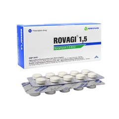 Rovagi 1,5 - Hộp 2 vỉ x 10 viên nén - Agimexpharm (Spiramycin 1,5 M.IU)