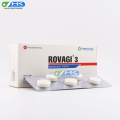 Rovagi 3 - Hộp 2 vỉ x 5 viên nén - Agimexpharm (Spiramycin 3 M.IU)